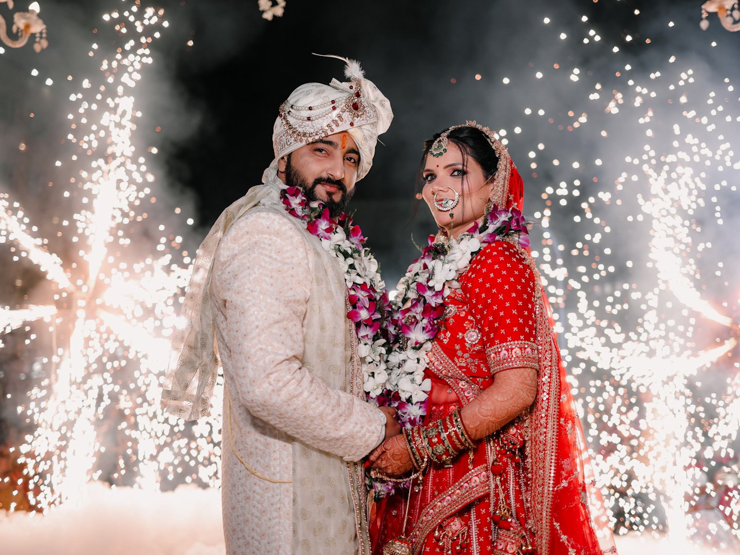 Wedding couple portrait